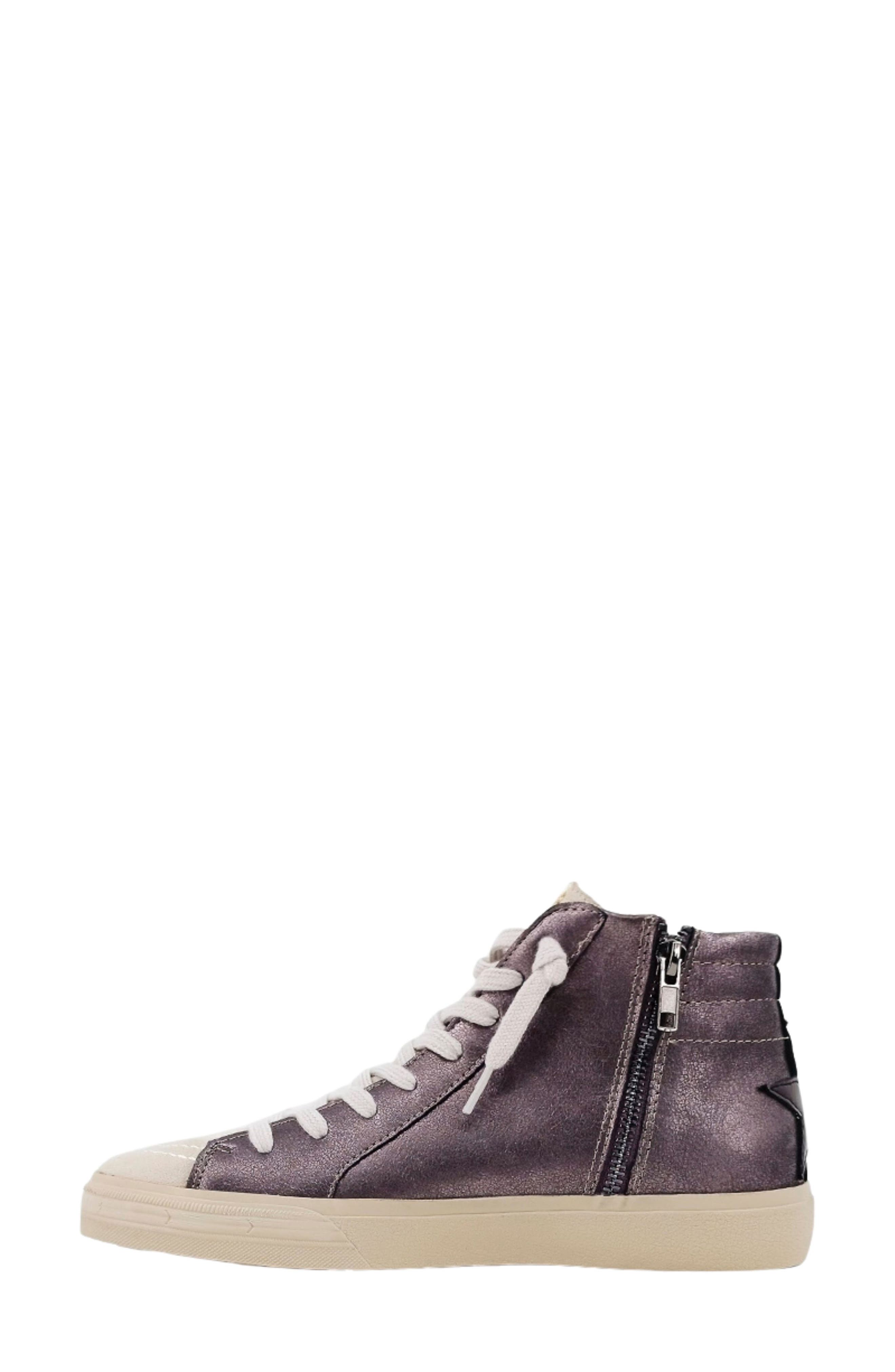 SHUSHOP Rooney High-Top Sneaker, Alternate, color, Gunmetal