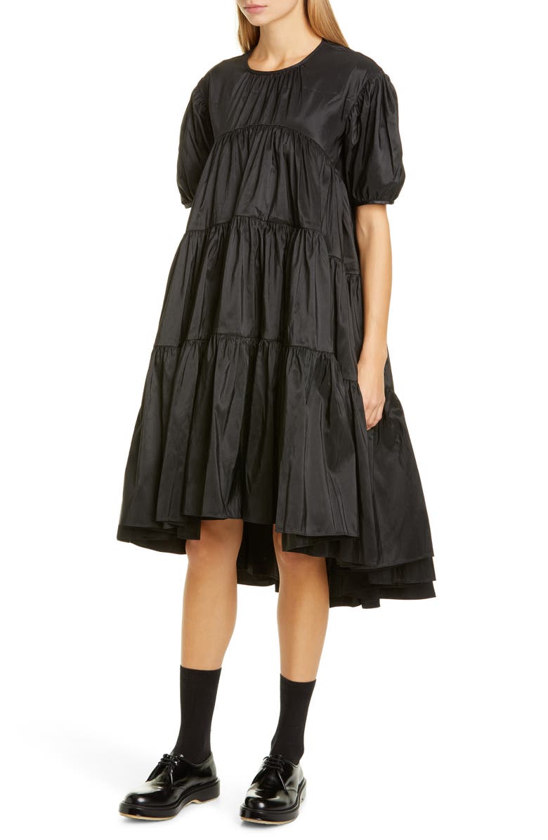 Cecilie Bahnsen Esmie Tiered Puff Sleeve Dress, Main, color, 