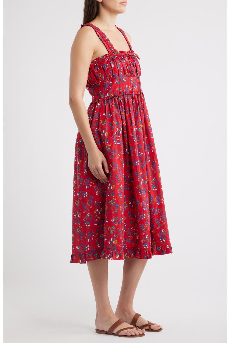 Calla Floral Cotton Sundress, Alternate, color, ISOLA
