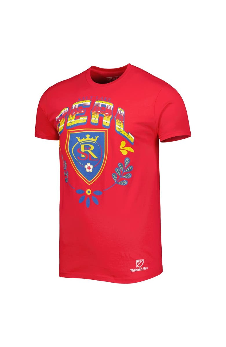 Mitchell & Ness Men's Mitchell & Ness Red Real Salt Lake Serape T-Shirt, Alternate, color, 