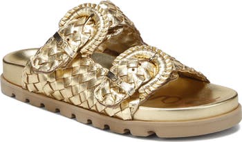 Tiffanie Woven Two-Strap Sandal