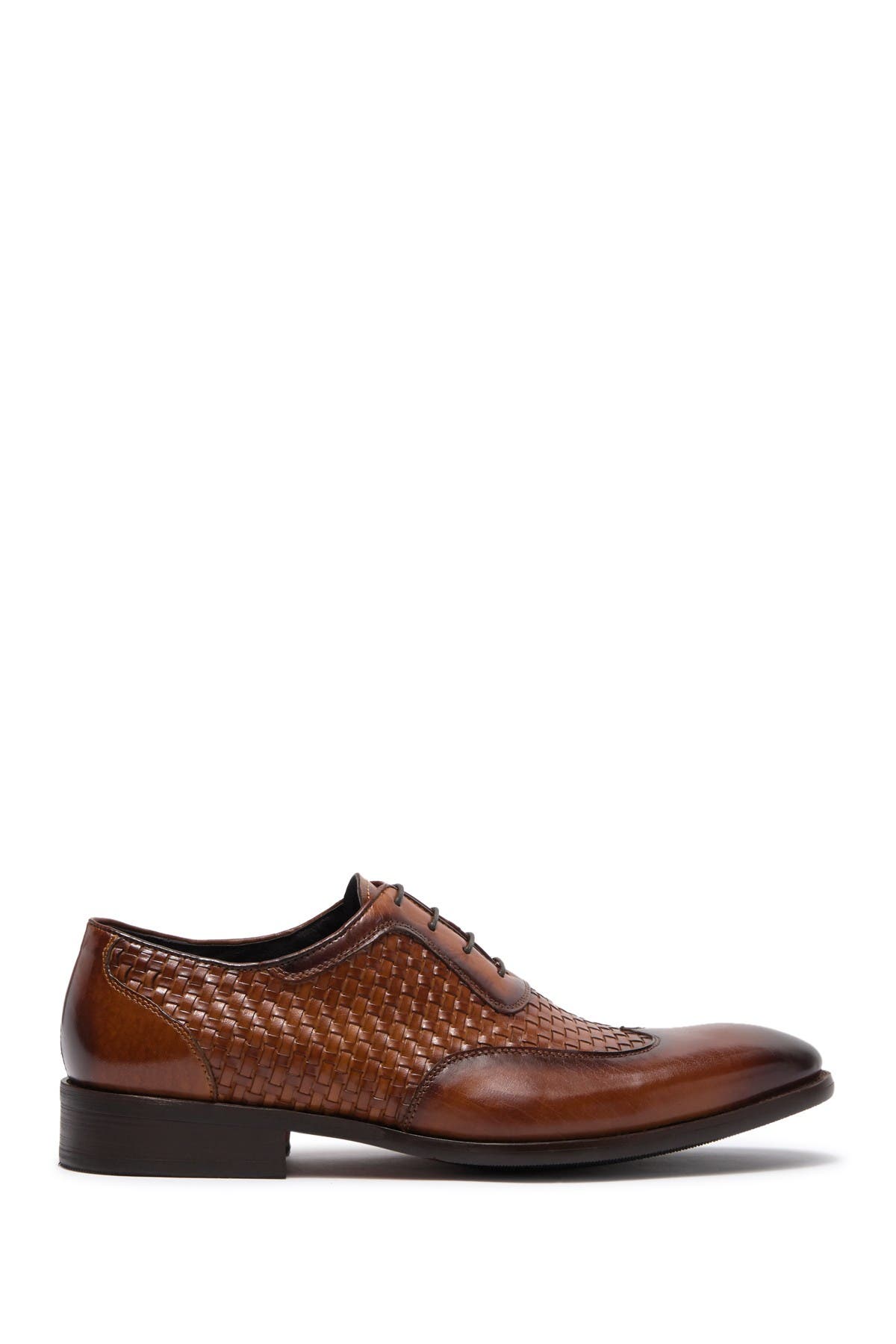 Maison Forte Lisbon Woven Leather Oxford, Alternate, color, 