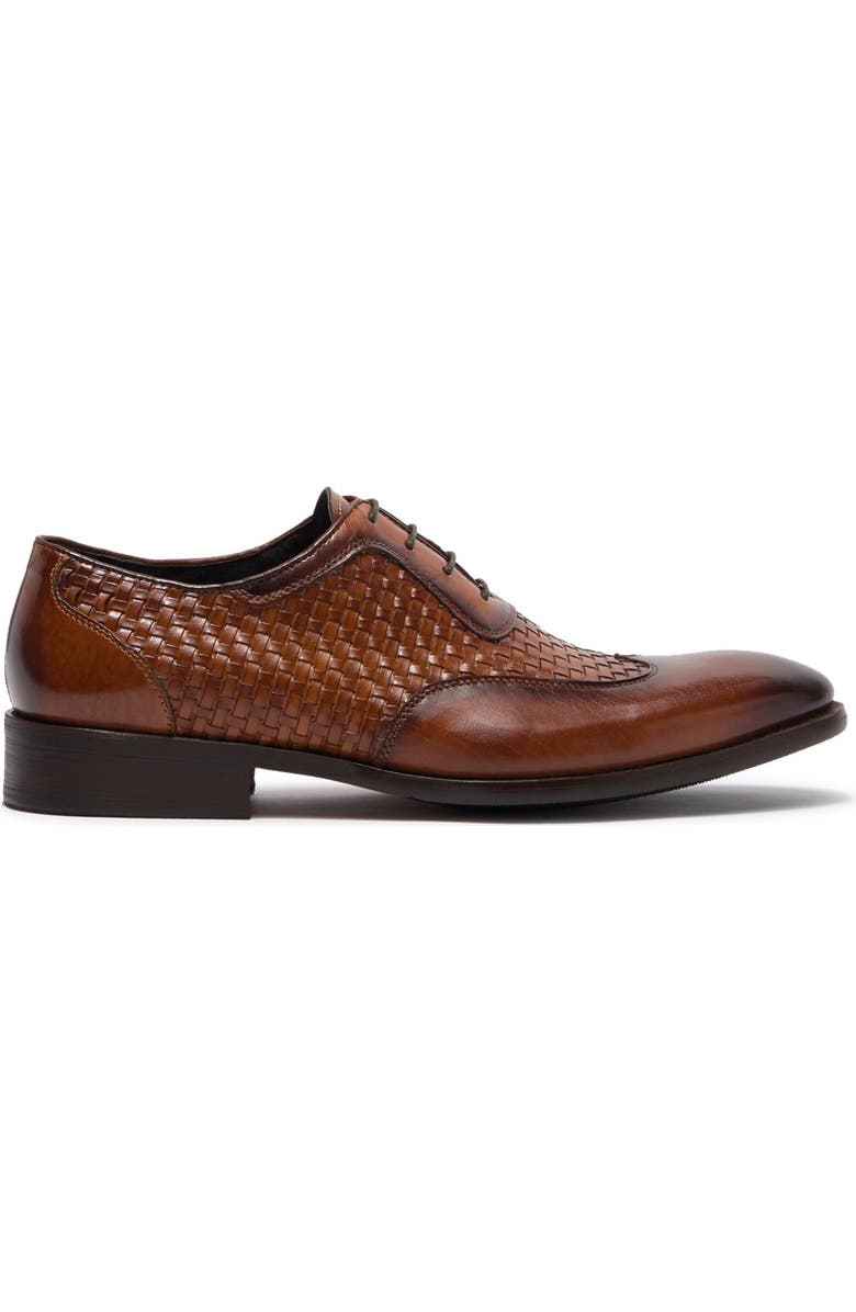 Maison Forte Lisbon Woven Leather Oxford, Alternate, color,