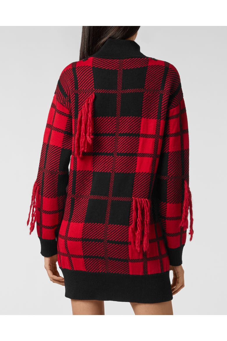 Pullover Round Neck Women, Alternate, color, red