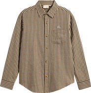 MICAH ASHER Kids' Plaid Long Sleeve Button Down Shirt
