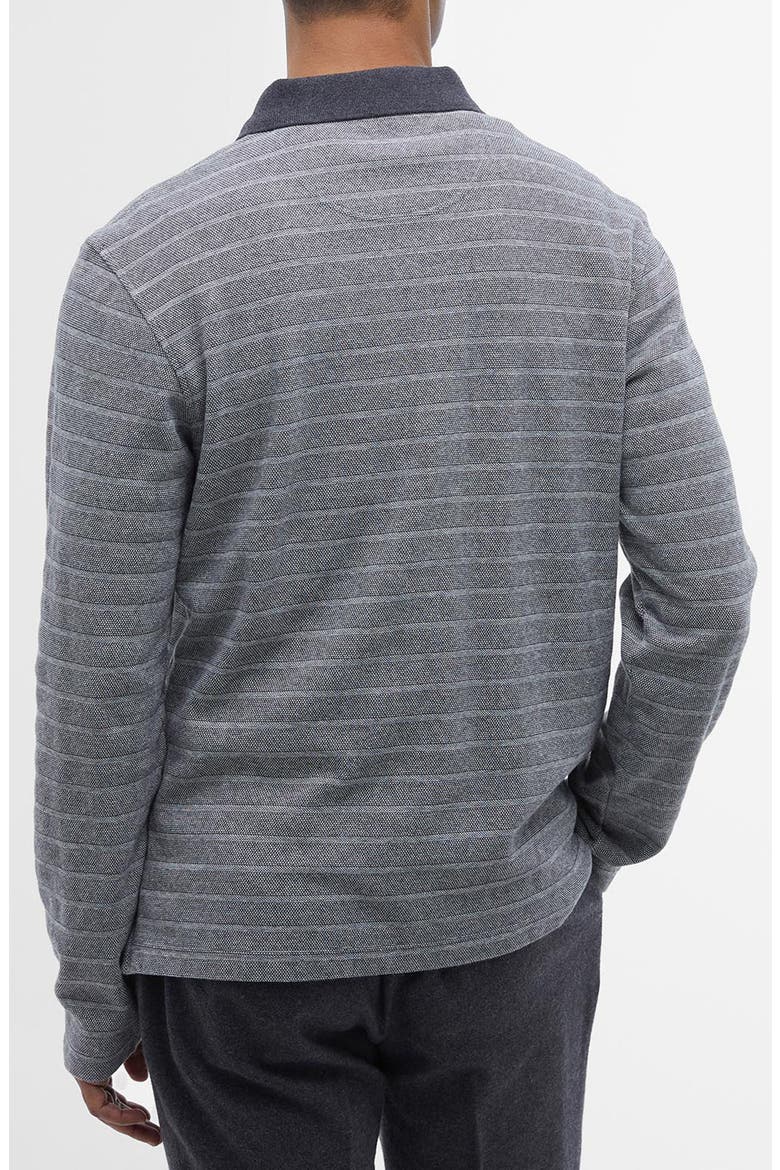 Cleveland Long Sleeve Cotton Rib Polo, Alternate, color, GREY MIX