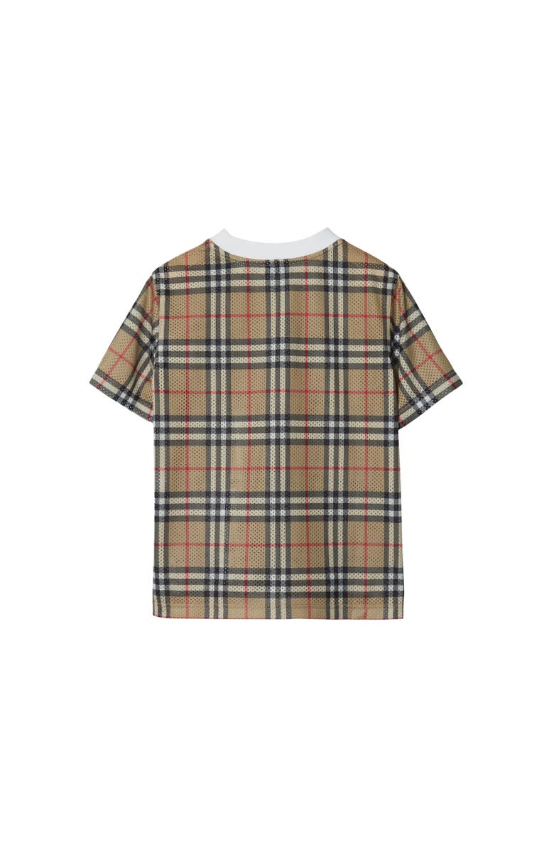 Burberry Check Mesh T-shirt, Alternate, color, 