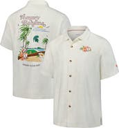 Tommy Bahama Men's Tommy Bahama White Michigan State Spartans Grand Slam Bay Camp Button-Up Shirt