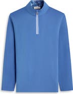 Bugatchi Solid Quarter Zip Pullover