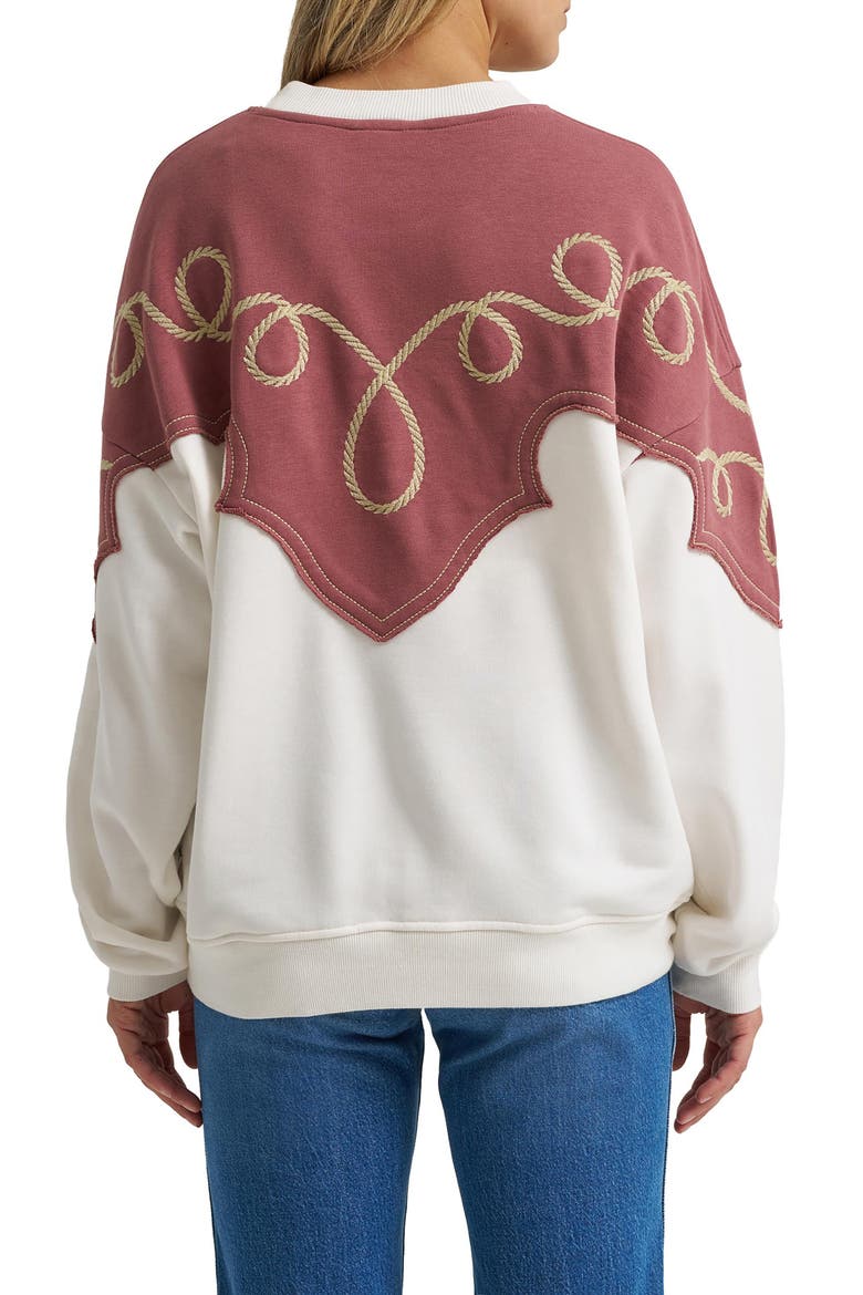 Western Graphic Cotton Sweatshirt, Alternate, color, MELODY