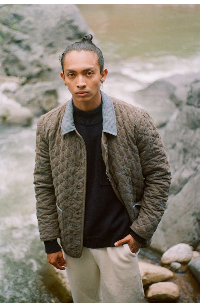 Tombolo 'Quack' Quilt, Alternate, color, Olive Green