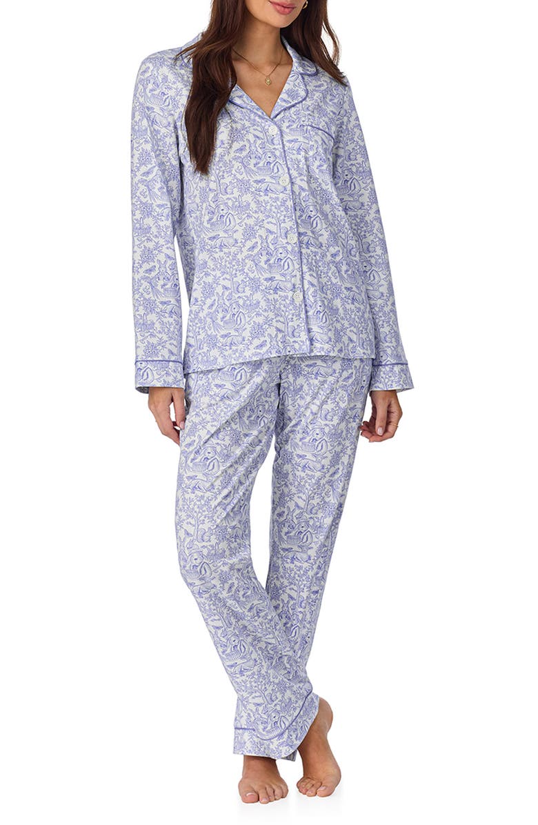 BedHead Pajamas Print Stretch Jersey Pajamas, Main, color, 