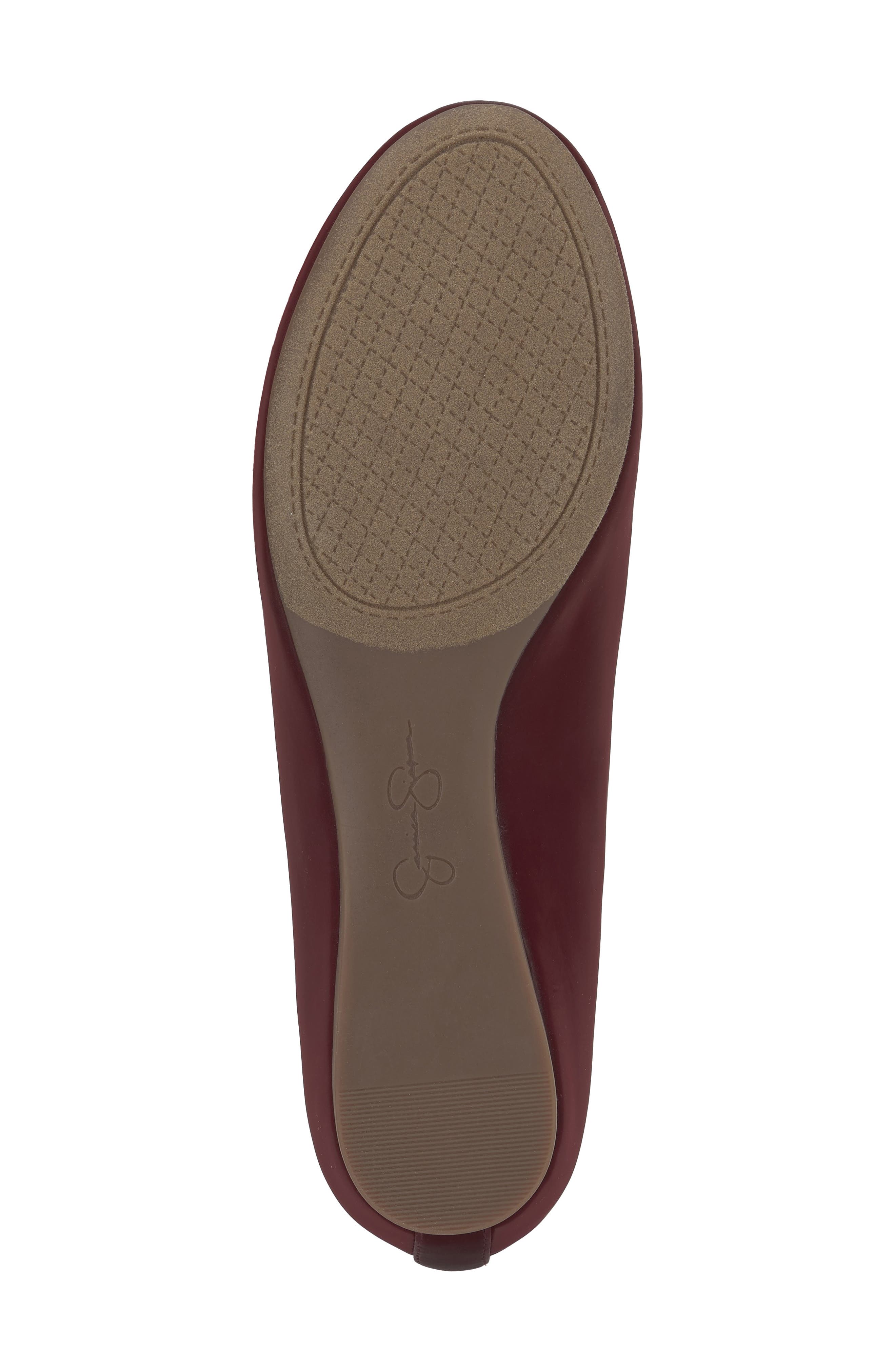 Mandayss Ankle Strap Ballet Flat, Alternate, color, RED 34