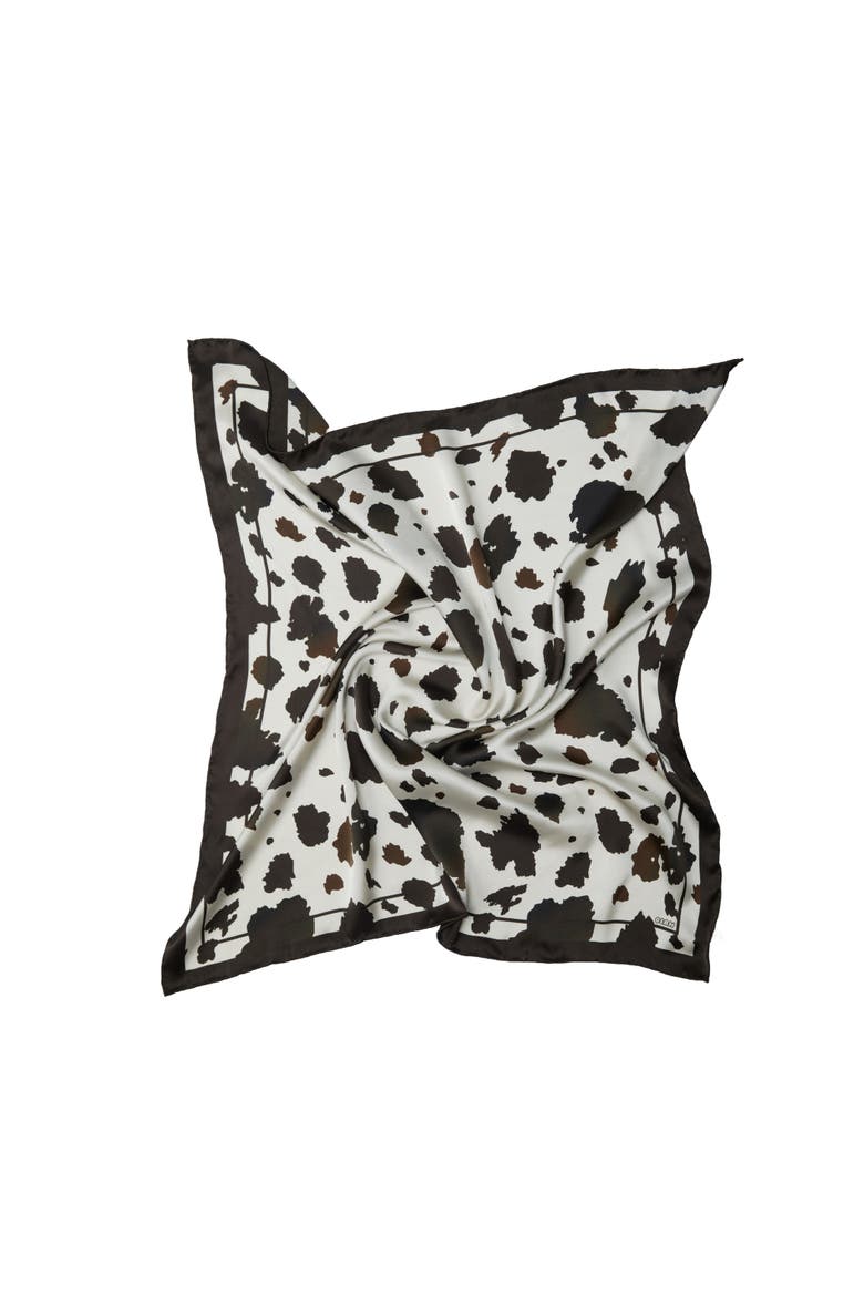 Rome Large Silk Square Scarf 35, Alternate, color, Dark Brown