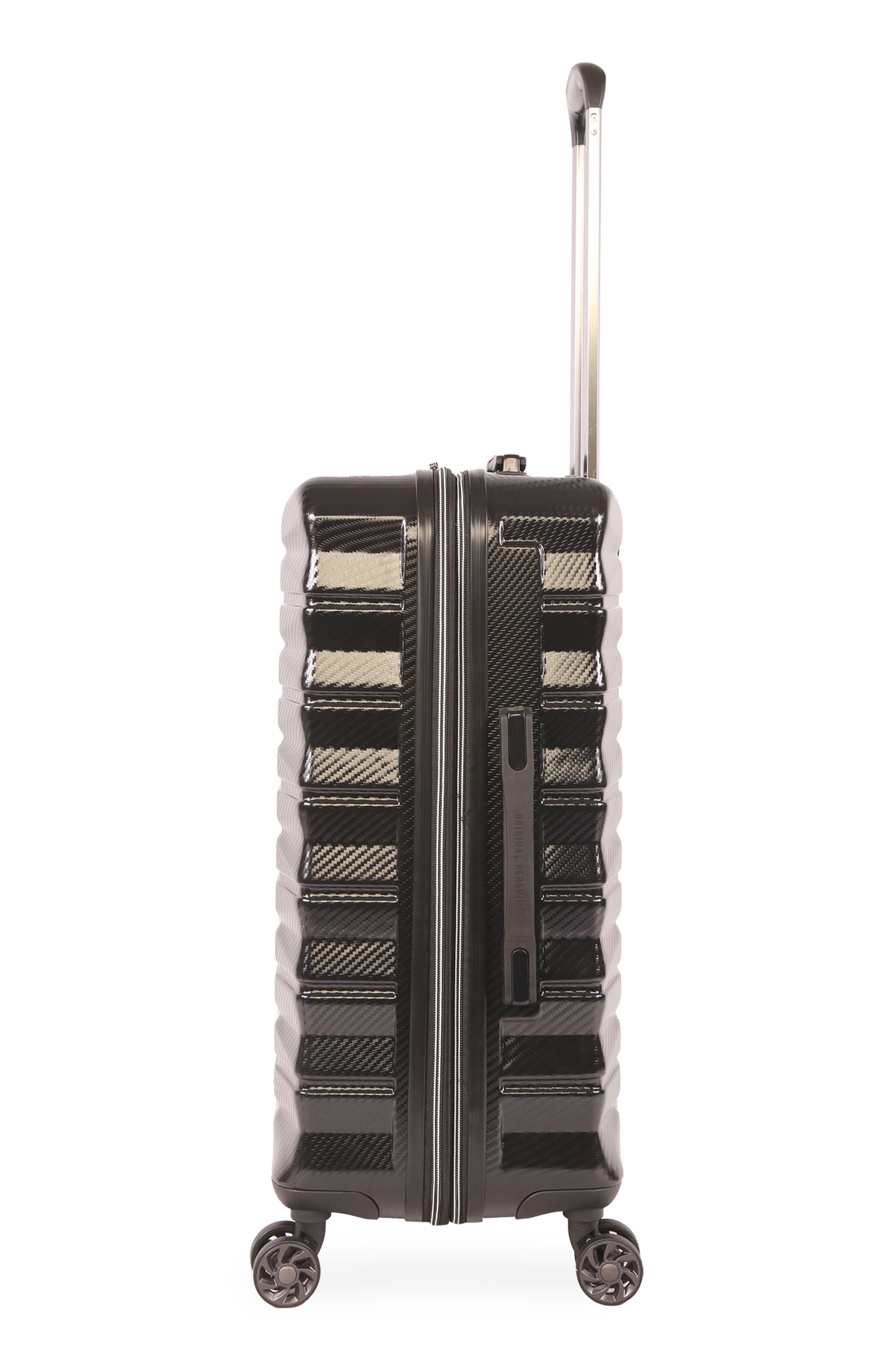 Original Penguin Brady 3-Piece Hardside Luggage Set, Alternate, color, Black