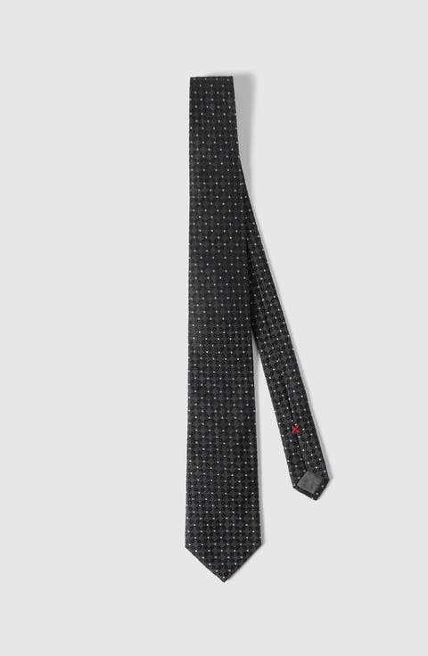 Silk jacquard tie