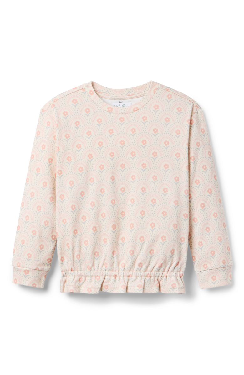 Little Paper Kids Penelope Retro Floral Crew Sweatshirt, Main, color, Retro Floral