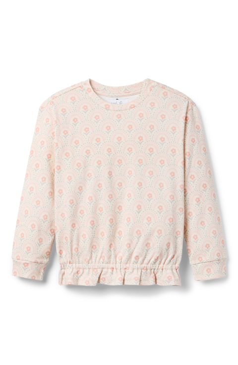 Penelope Retro Floral Crew Sweatshirt