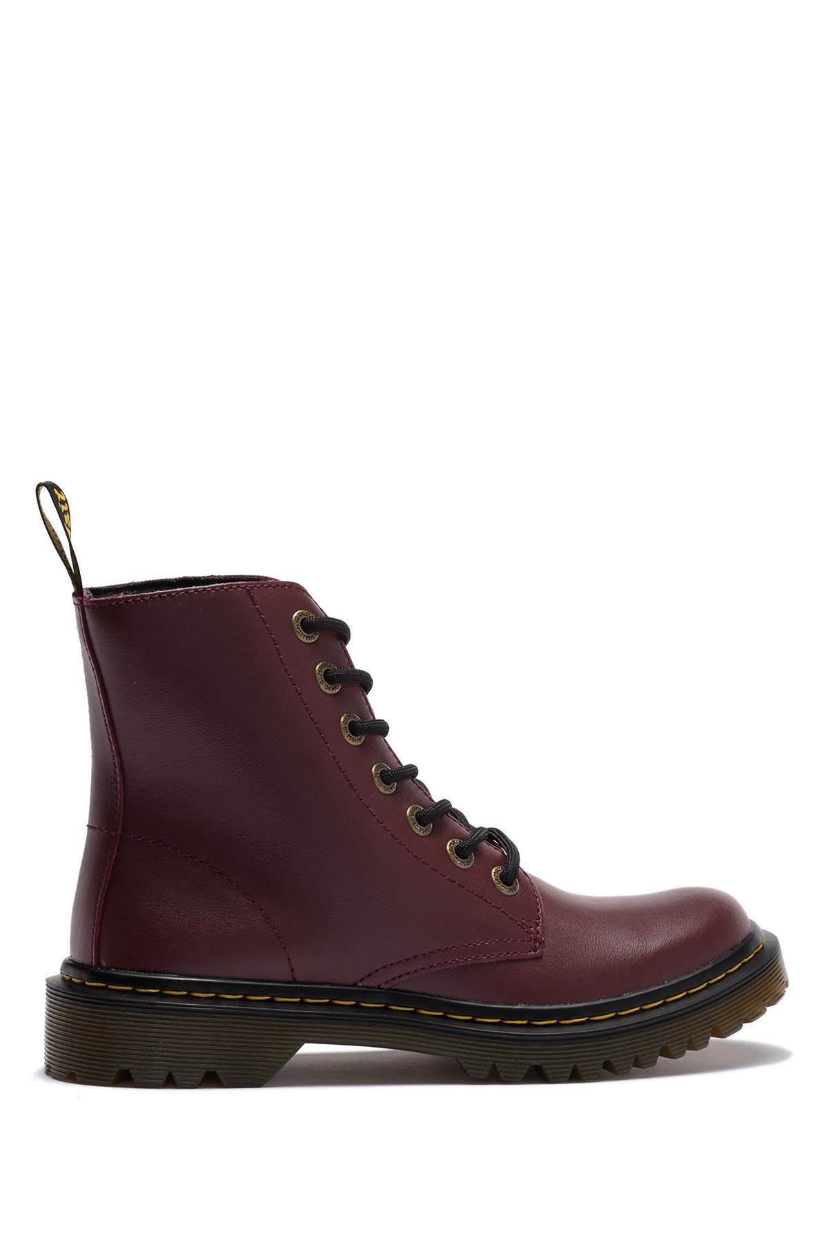 Dr. Martens Luana Leather Lace-Up Boot, Alternate, color, 