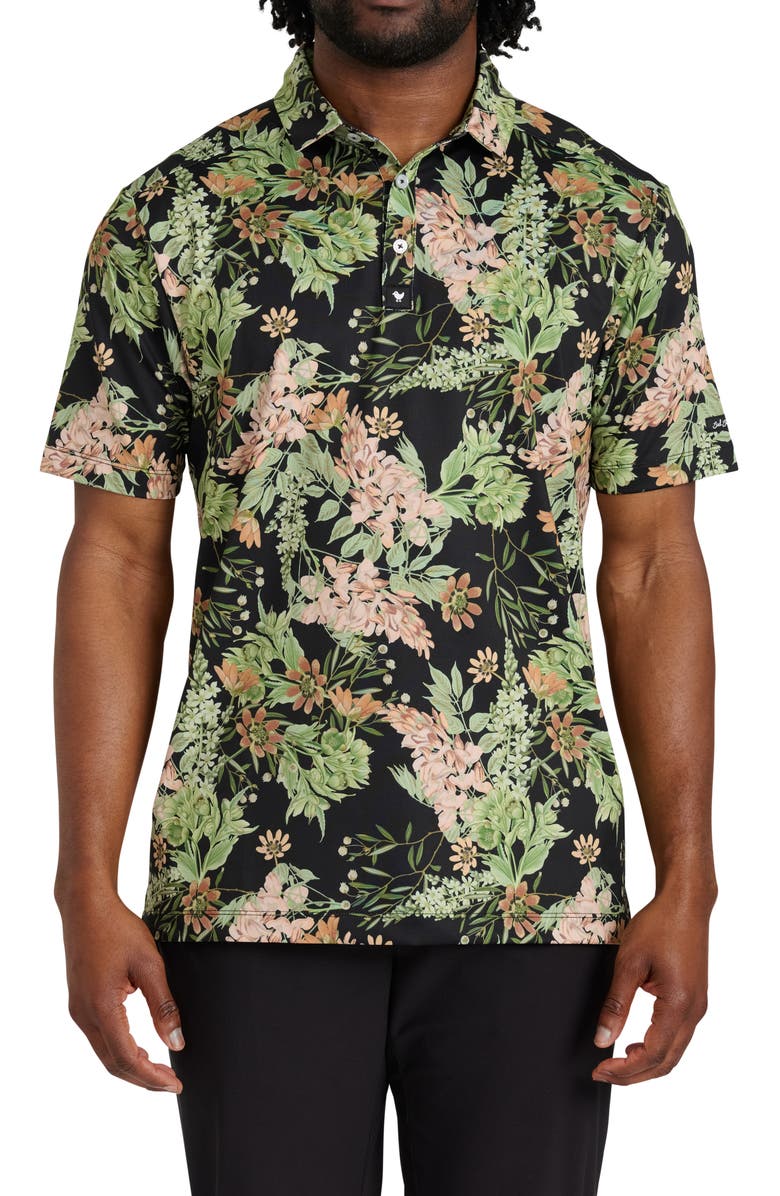 Bad Birdie Patterned Performance Golf Polo, Main, color, 