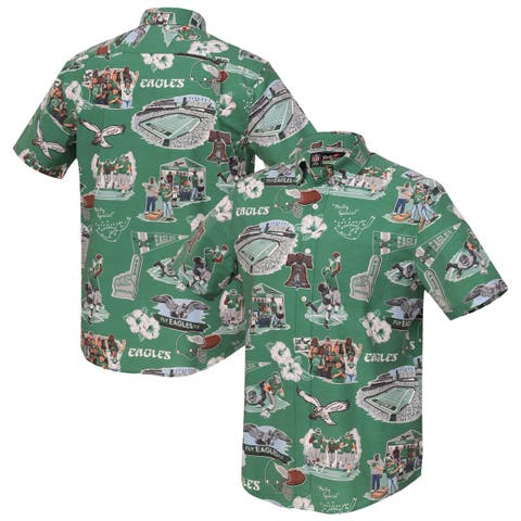 Men's Reyn Spooner Kelly Green Philadelphia Eagles Scenic Button-Down Shirt