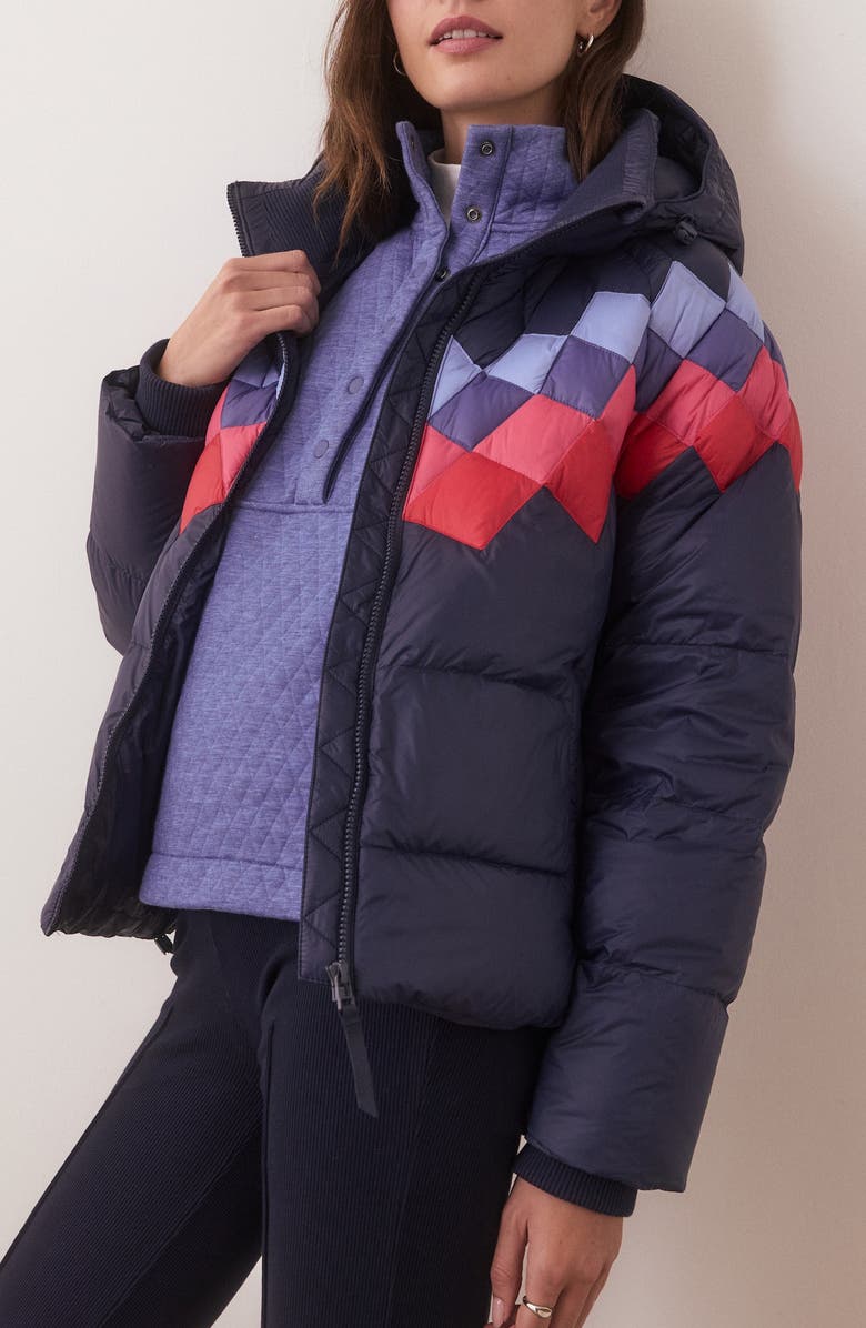 Marine Layer Archive Sierra Hooded Puffer Jacket, Alternate, color, India Ink