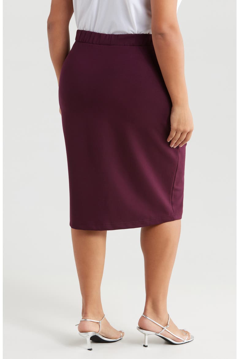 Danube Stretch Ponte Skirt, Alternate, color, BLACK CHERRY