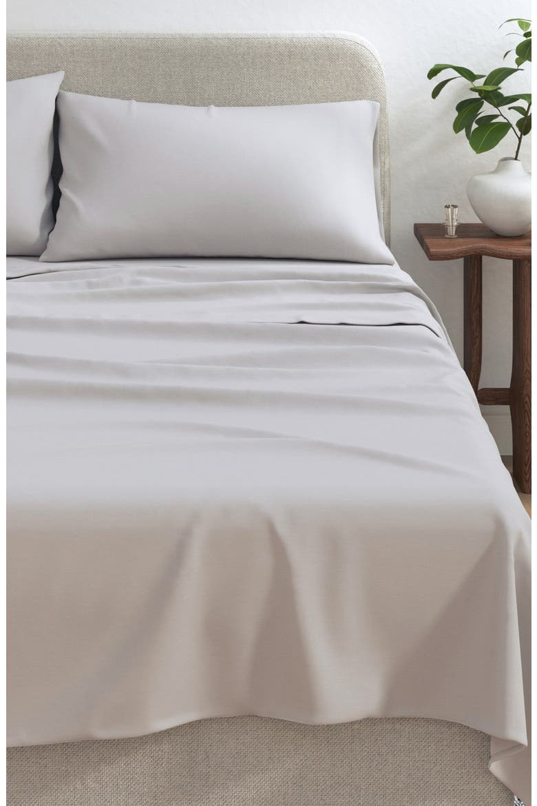 Organic Cotton Jersey Sheet Set, Alternate, color, FOG GREY