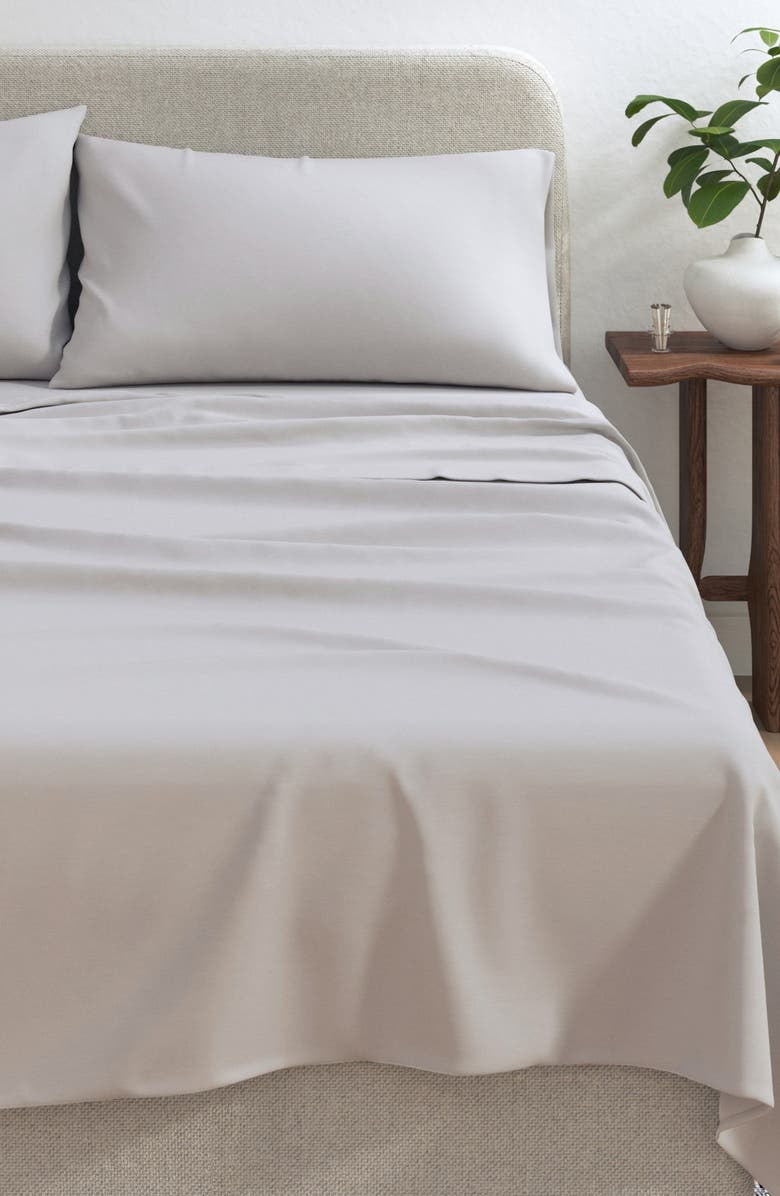 Woven & Weft Organic Cotton Jersey Sheet Set, Alternate, color, Fog Grey