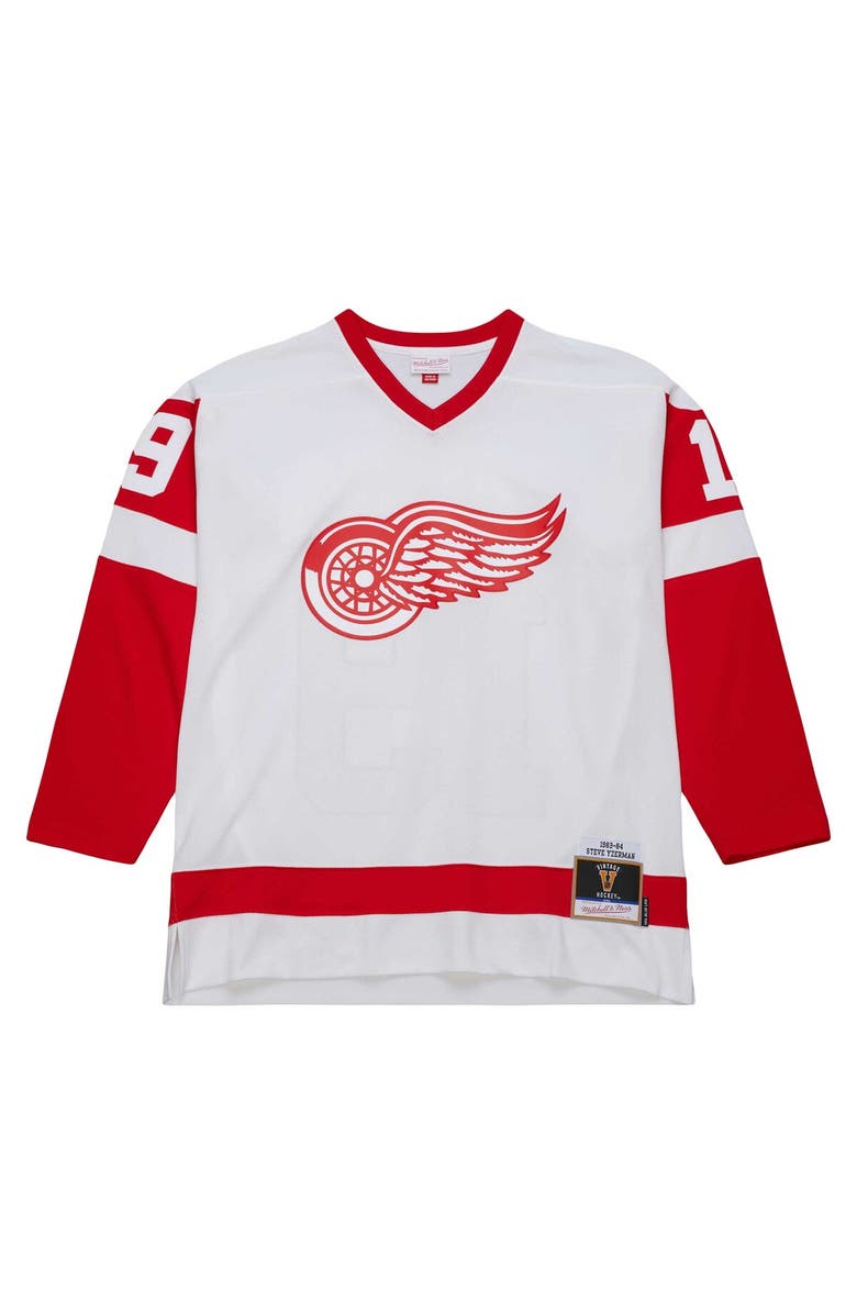 Mitchell & Ness Men's Mitchell & Ness Steve Yzerman White Detroit Red Wings  1983/84 Blue Line Player Jersey, Alternate, color, 