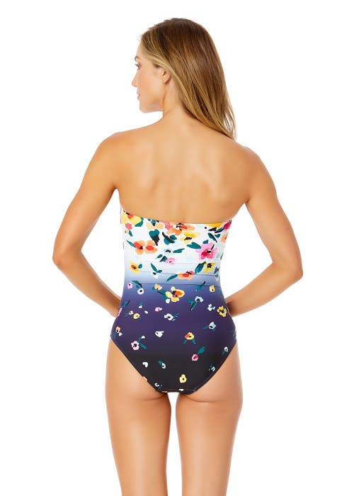 ANNE COLE TWIST FRONT SHIRRED ONE PIECE SWIMSUIT