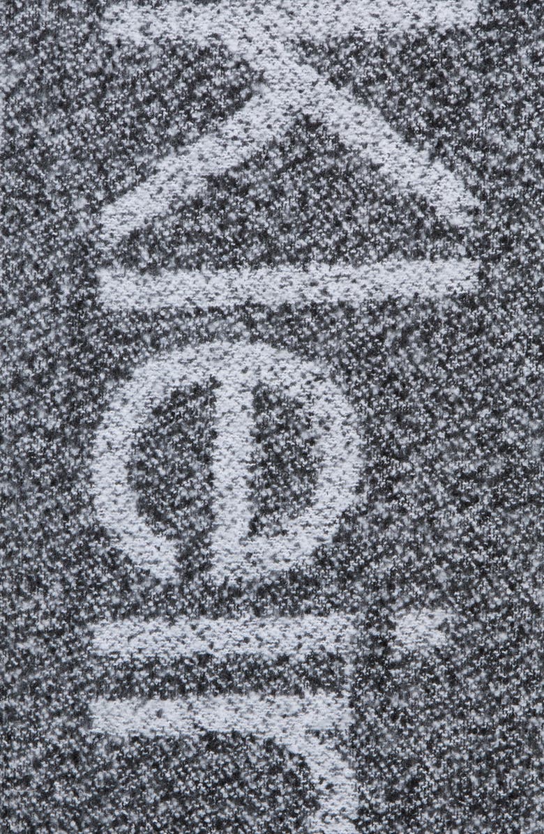 Calvin Klein Logo Tweed Scarf, Alternate, color, Black