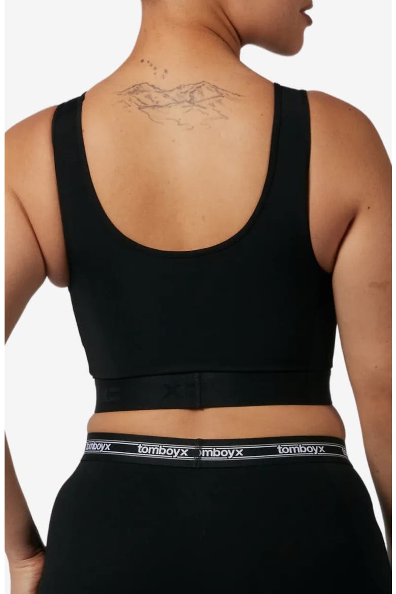 Compression Plus Crop Top, Alternate, color, BLACK