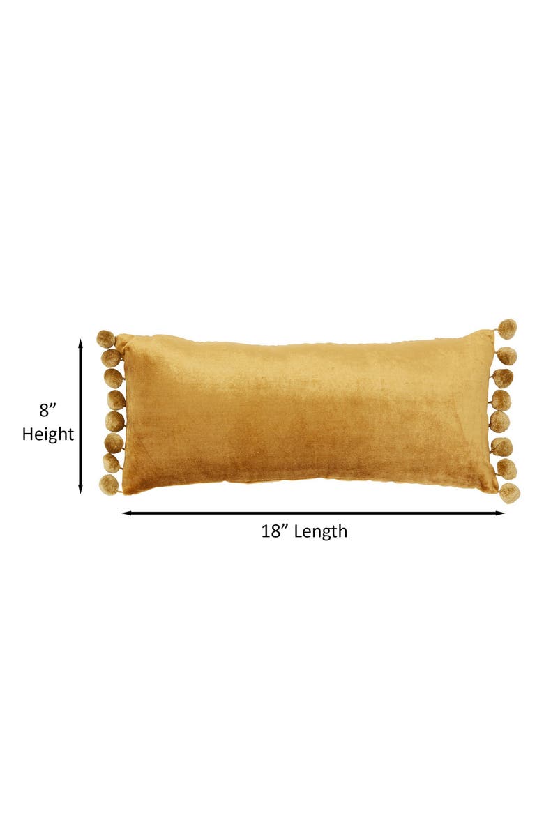 ROSELLI TRADING COMPANY Jodhpur Tassel Oblong Pillow, Alternate, color, Olive