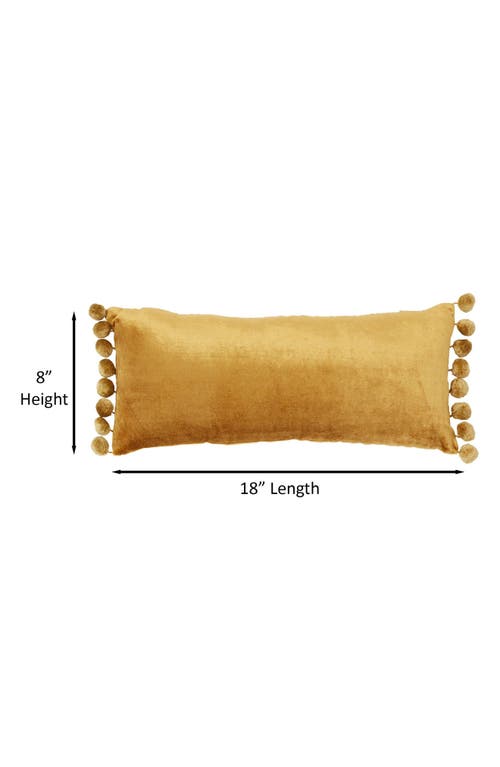 Roselli Trading Company Jodhpur Tassel Oblong Pillow In Olive