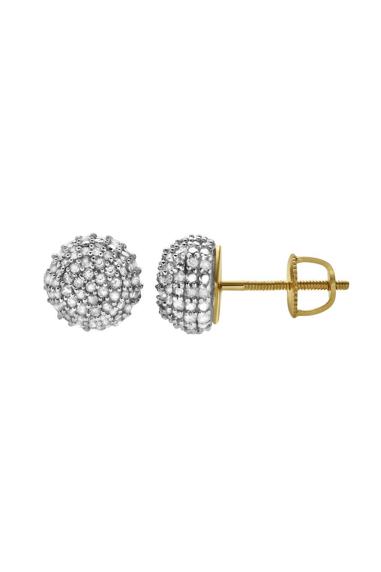 Orbius 10K Yellow Gold Diamond Stud Earrings - 0.49ct., Alternate, color, 10K Yellow Gold