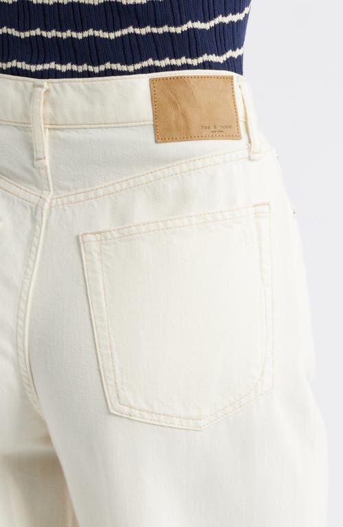 RAG & BONE RAG & BONE FEATHERWEIGHT ANDI HIGH WAIST ANKLE WIDE LEG JEANS 