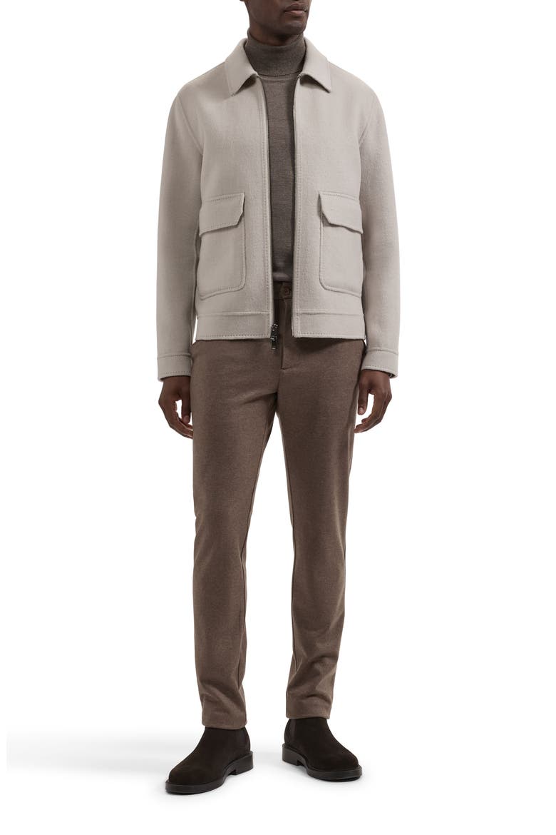 Wool Blend Blouson Jacket, Alternate, color, LIMESTONE