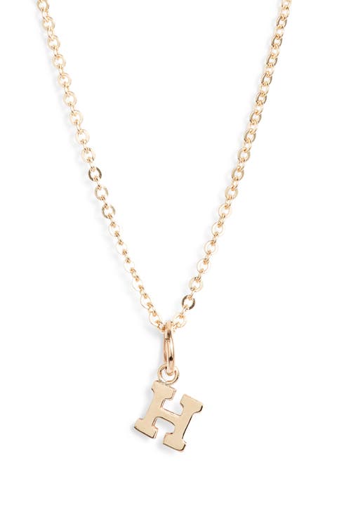 Initial Pendant Necklace