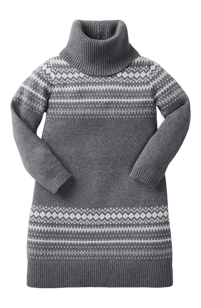 Hope & Henry Girls' Turtleneck Sweater Dress, Toddler, Main, color,