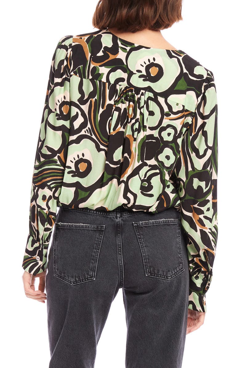 FIFTEEN TWENTY Ines Floral Drape Front Top, Alternate, color, 