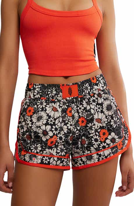 Free People FP Movement Varsity Blues Print Athletic Shorts