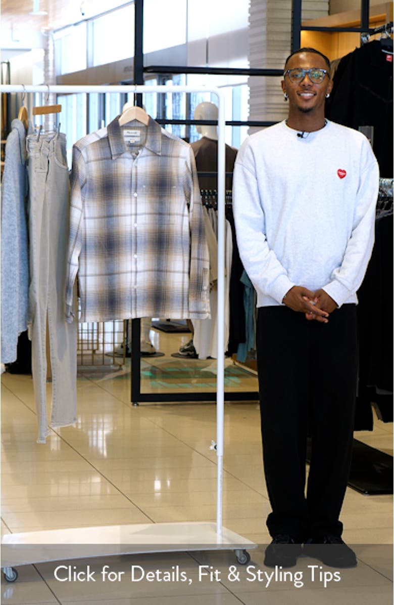 Plaid Cotton Flannel Button-Up Shirt, sales video thumbnail