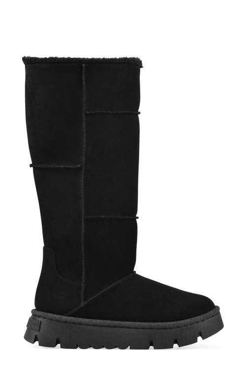 White Mountain Footwear Tru Faux Shearling Boot In Black