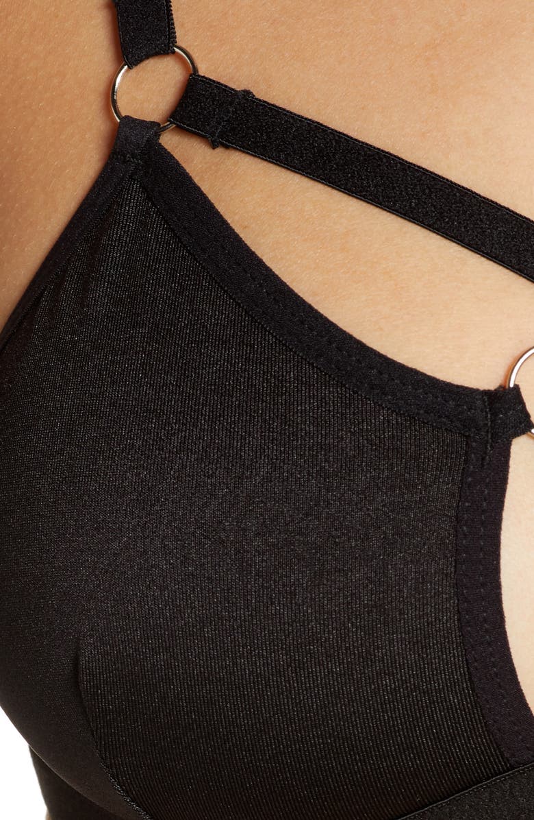 Hauty Strappy Bralette, Alternate, color, Black