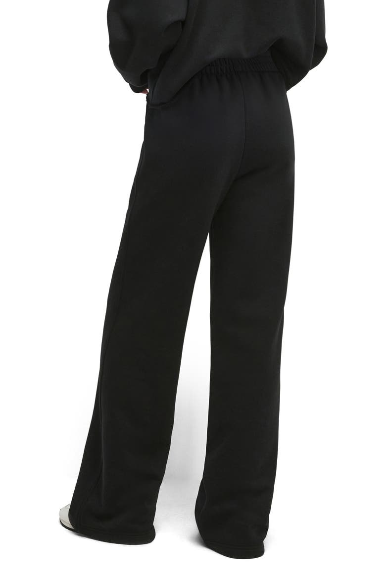The Collegiate Flare Sweatpants, Alternate, color, BLACK