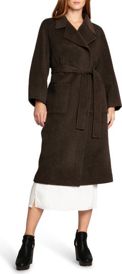 Belted Wool Blend Coat