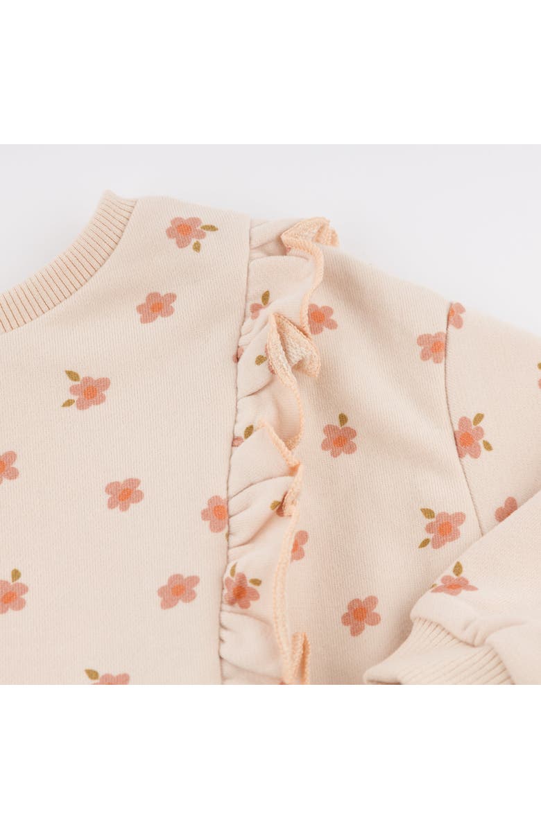 Oh baby! Brand Small Daisies Print Millie Ruffle Boxy- Infant, Alternate, color, Pale Pink