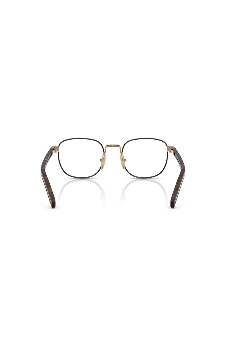 Prada 50mm Phantos optical glasses, Alternate, color, Gold