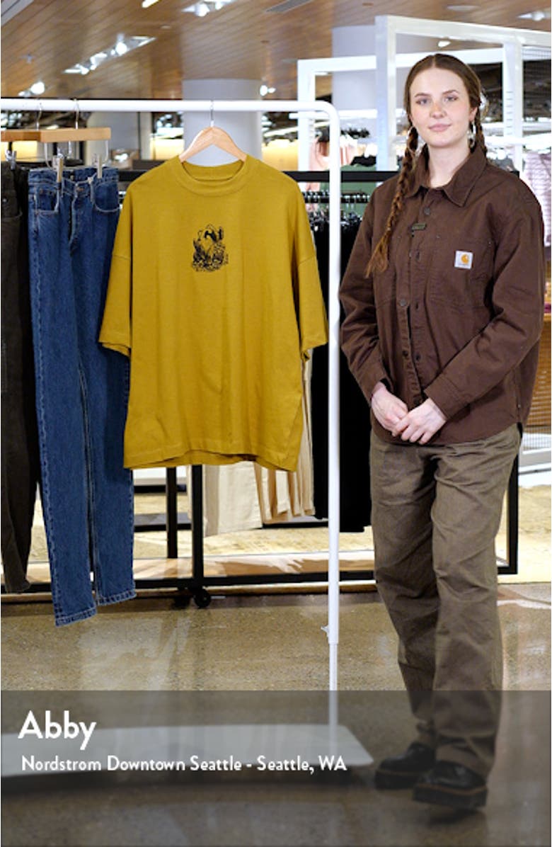 Extreme Oversize Dove Graphic T-Shirt, sales video thumbnail